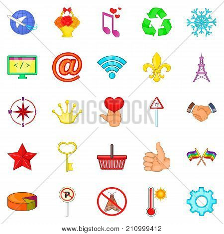 Specimen icons set. Cartoon set of 25 specimen vector icons for web isolated on white background