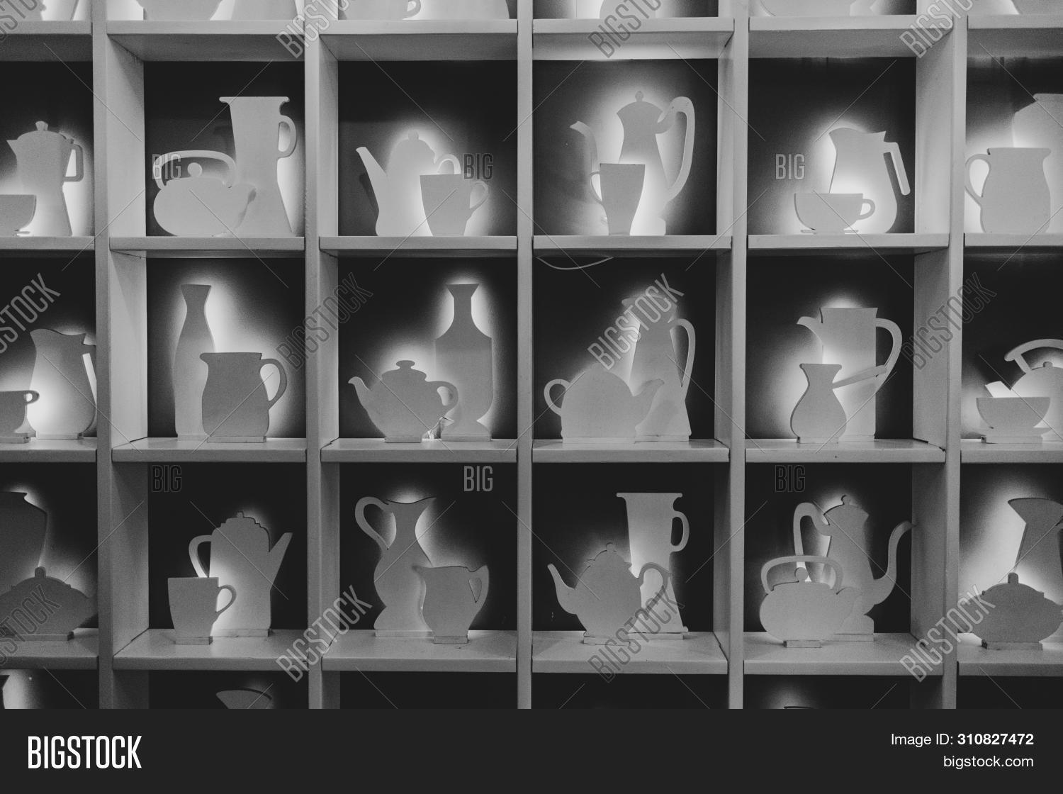 Square Shelves Various Image Photo Free Trial Bigstock