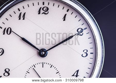 Pocket Watch Like Time Passing Concept. Deadline, Running Out Of Time And Urgency.