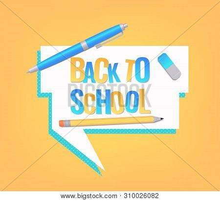 Back School Banner Vector Photo Free Trial Bigstock