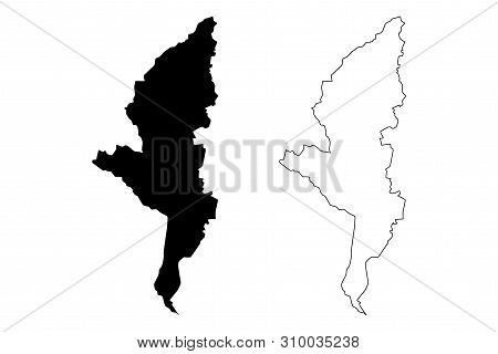Manicaland Province (republic Of Zimbabwe, Provinces Of Zimbabwe) Map Vector Illustration, Scribble 