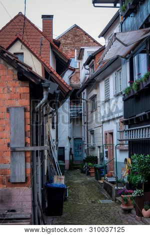 City Of Eberbach Along The Long-distance Hiking Trail Neckarsteig In Germany