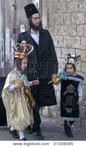 Purim In Mea Shearim