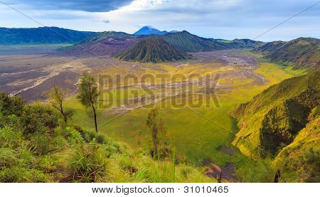 Monte Surabuya, vulcão Bromo, Java Oriental, na Indonésia