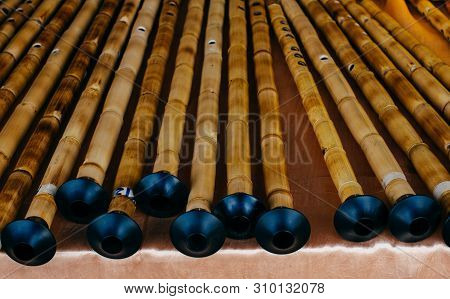 Handmade Bamboo Shrill Pipes In The View