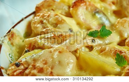 Portuguese Shrimp  Potato Gratin