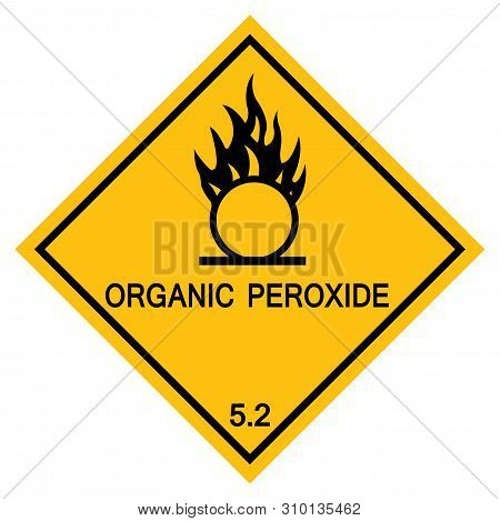 Organic Peroxide Symbol Sign Isolate On White Background,vector Illustration Eps.10