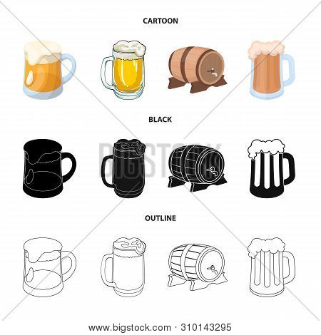 Vector Illustration Of Minimal And Pint Sign. Set Of Minimal And Craft Vector Icon For Stock.