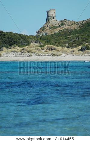 Sea view and tour d'Agnello, Cap Corse, Corsica