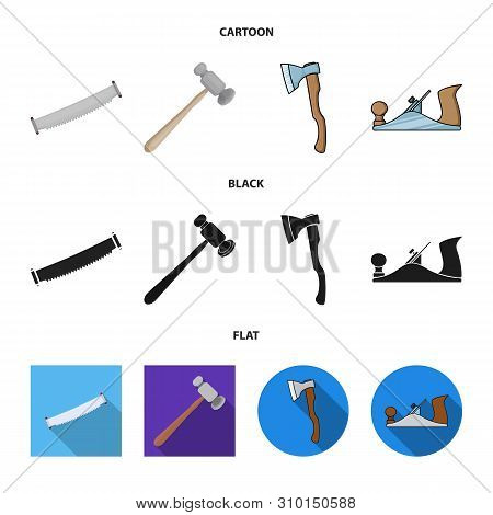 Vector Illustration Of Tool And Construction Symbol. Set Of Tool And Carpentry Stock Vector Illustra