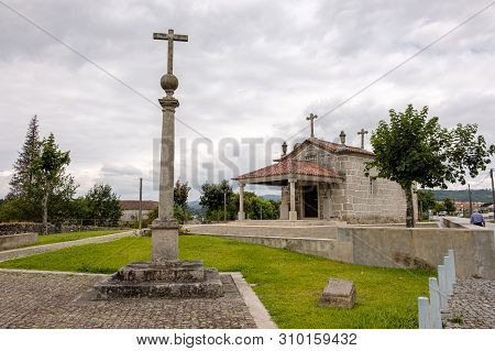 Arosa, Portugal - June 20, 2019 : Chapel S. Amaro, Arosa, Guimaraes, Portugal