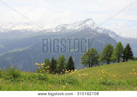 Early Summer In Canton Of Grisons, Switzerland.