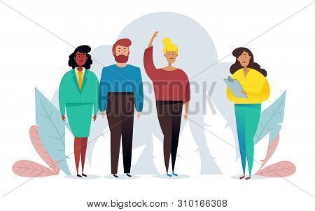 Company For List. Choice Of People. Lecture. Business Concept, Partnership Concept.