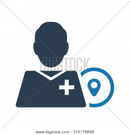 Beautiful, Meticulously Designed Doctor Location  Place Icon