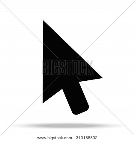 Cursor Icon In Trendy Flat Style Isolated On White Background. Cursor Icon Page Symbol For Your Web 