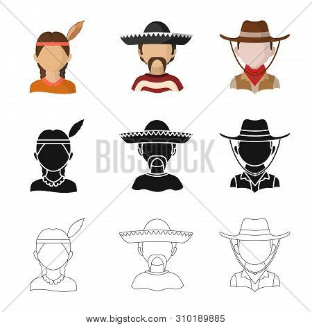 Vector Illustration Of Imitator And Resident Icon. Set Of Imitator And Culture Stock Vector Illustra