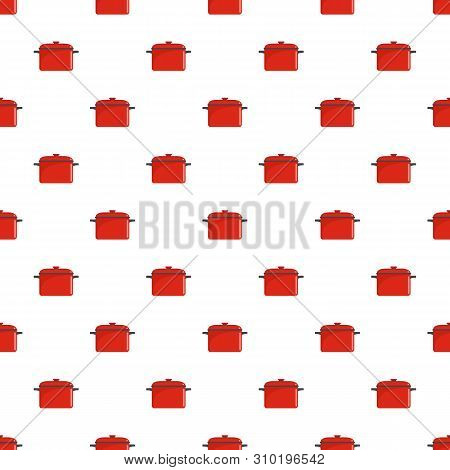 Soup Saucepan Pattern Seamless Vector Repeat For Any Web Design