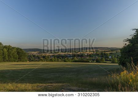 Nice Hot Summer Evening With View For Horni Nova Ves Village