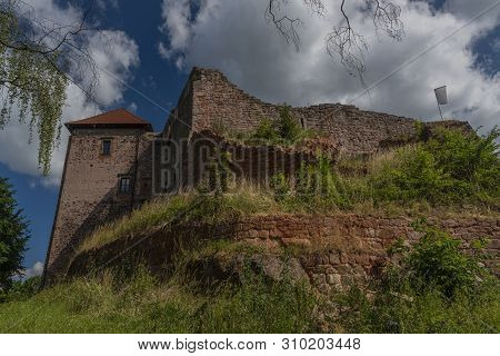 Pecka Castle In Hot Summer Nice Sunny Day In East Bohemia
