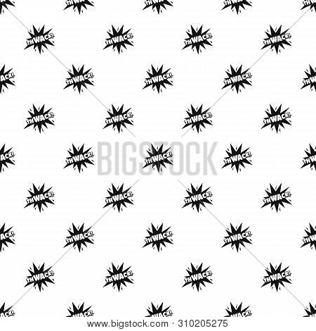 Comic Boom Thwack Pattern Seamless Vector Repeat Geometric For Any Web Design