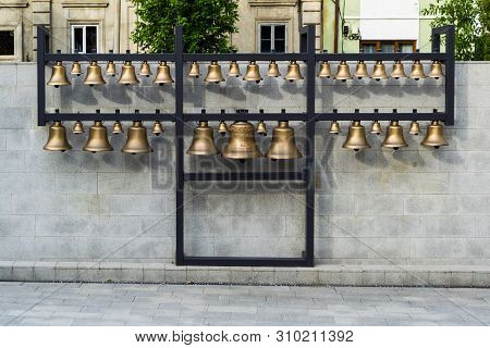 Bell Carillon Of The Famous Saint Stefan Citadel In Front Of The Holy Trinity Roman Catholic Cathedr