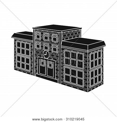 Vector Design Of School And University Icon. Collection Of School And Building Stock Vector Illustra