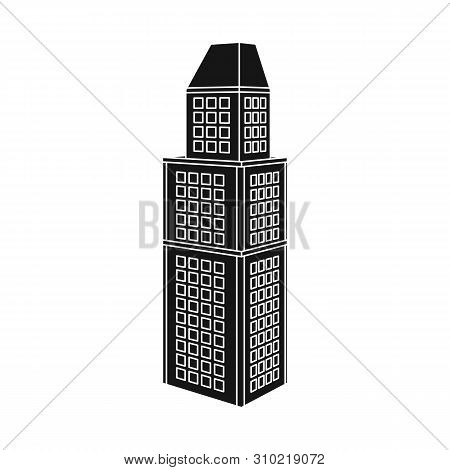 Vector Illustration Of Skyscraper And Office Logo. Set Of Skyscraper And Business Vector Icon For St