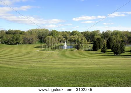 Golf Fairway para o verde