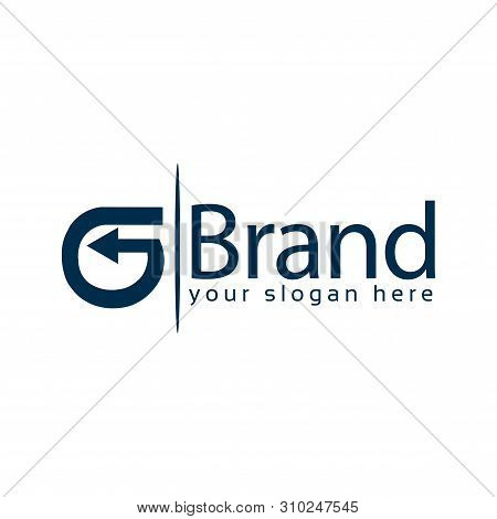 Letter G Stock Logo, G Initial., Flat Designs. Arrow