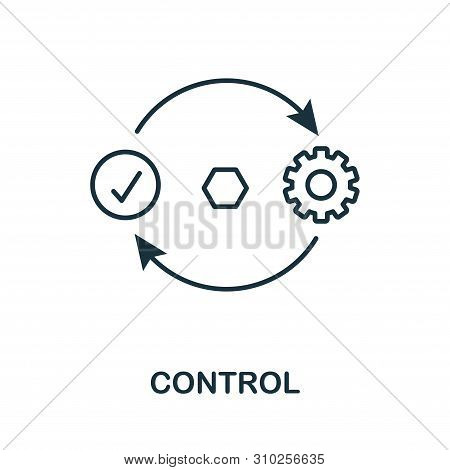 Control Outline Icon. Thin Line Concept Element From Business Management Icons Collection. Creative 