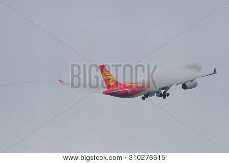Tokyo, Japan - Jul 4, 2019. B-lno Hong Kong Airlines Airbus A330-300 Taking-off From Narita Airport 