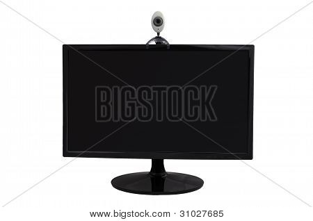 Monitor de computador e Webcam