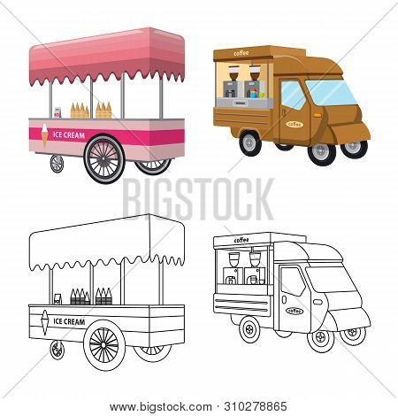 Vector Design Of Marketing And Tent Sign. Collection Of Marketing And Outdoor Vector Icon For Stock.