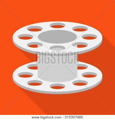 Isolated Object Of Spool And Bobbin Symbol. Set Of Spool And Reel Vector Icon For Stock.
