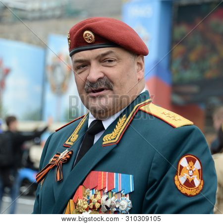 Moscow, Russia - May 9, 2019: First Deputy Director Of The Federal Service Of The National Guard Tro