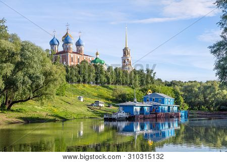 Pier On The River Trubezh Close To Ryazan Kremlin, Ryazan, Russia