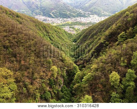 Canyon Of The River Sementina Or Valle Di Sementina, Monte Carasso - Canton Of Ticino, Switzerland