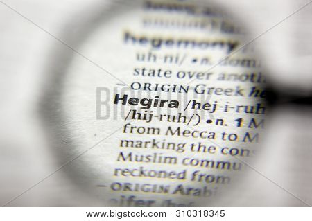The Word Or Phrase Hegira In A Dictionary