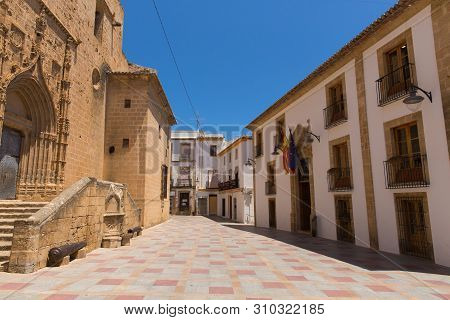 Xabia Spain View Of Historic Buildings And Streets In The Old Town