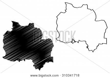 Kampot Province (kingdom Of Cambodia, Kampuchea, Provinces Of Cambodia) Map Vector Illustration, Scr