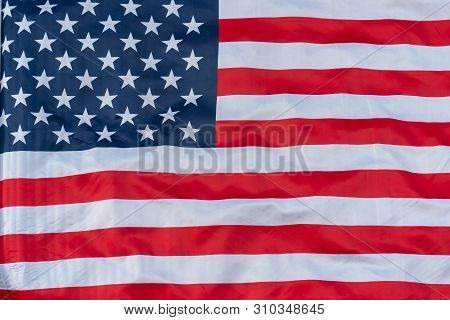 Close Up American Flagbackground Pattern. American Flag Background