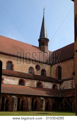 BRONNBACH, GERMANY - JULY 07, 2018: Cistercian Monastery of Bronnbach in Reicholzheim near Wertheim, Germany