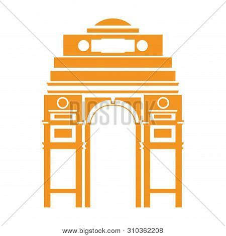 Edification Of Gateway Of India Isolated Icon Vector Illustration Design