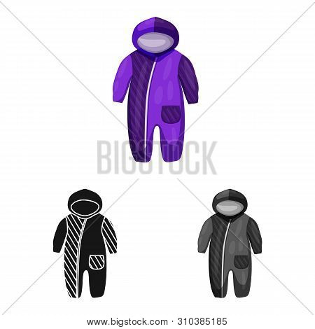 Vector Design Of Rompers And Clothing Icon. Collection Of Rompers And Infant Stock Vector Illustrati