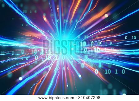 Digital Code Number Abstract Technology Background