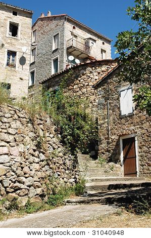 Gasse in Evisa, Corsica