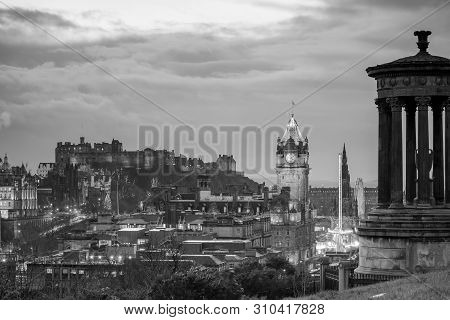 Old Town Edinburgh And Edinburgh Castle