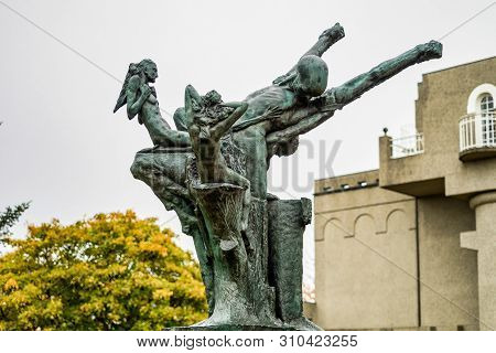 Sculpture Garden In Reykjavik, Iceland By Einar Jonsson.