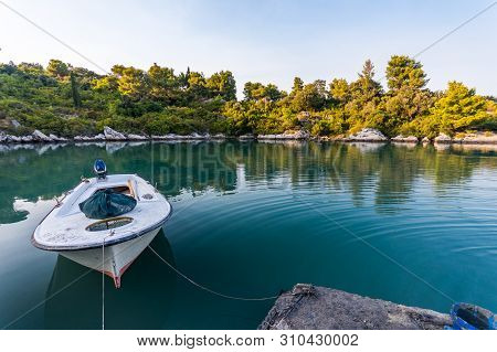 Beautiful Hidden Bay In Trpanj, Dalmatia, Croatia; Peljesac Peninsula