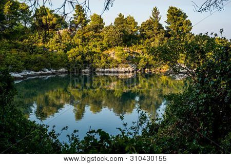 Beautiful Hidden Bay In Trpanj, Dalmatia, Croatia; Peljesac Peninsula